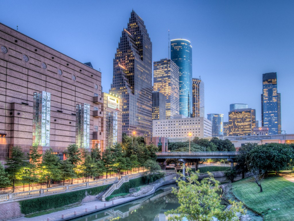 Houston Buffalo Bayou View by Norm Lanier
