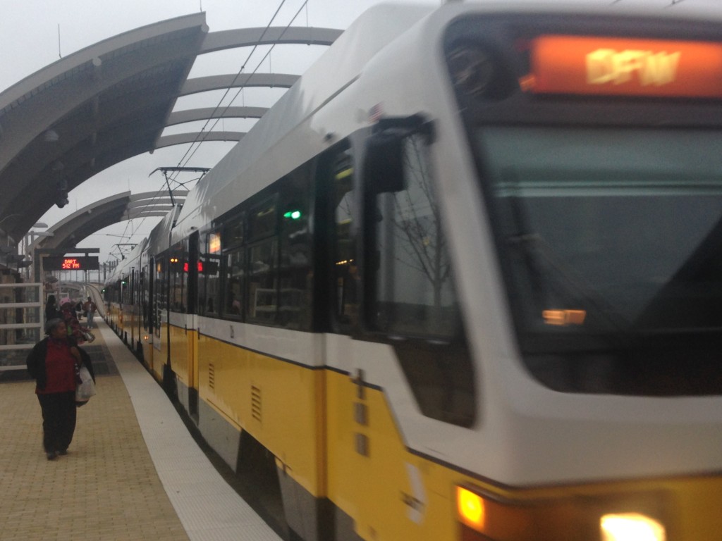 DART Train at Irving Convention Center Station