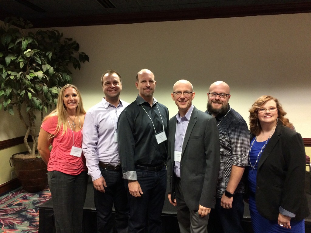 Andra Dunn, Mark Barrera, Todd Ebert, John Nosal, Greg Gifford, and Lissa Duty at Local Social 2014