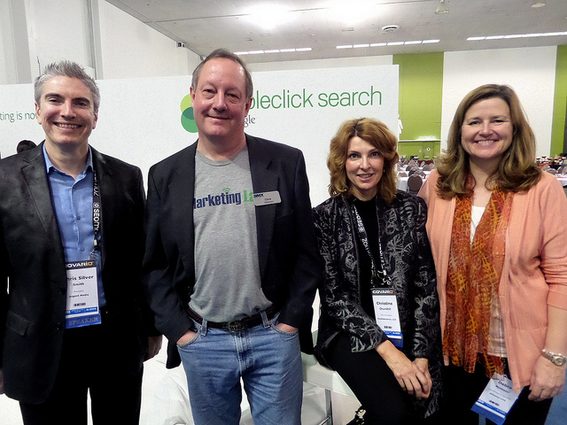 Chris Silver Smith, Chris Sherman, Christine Churchill, and Debra Mastaler at SMX West