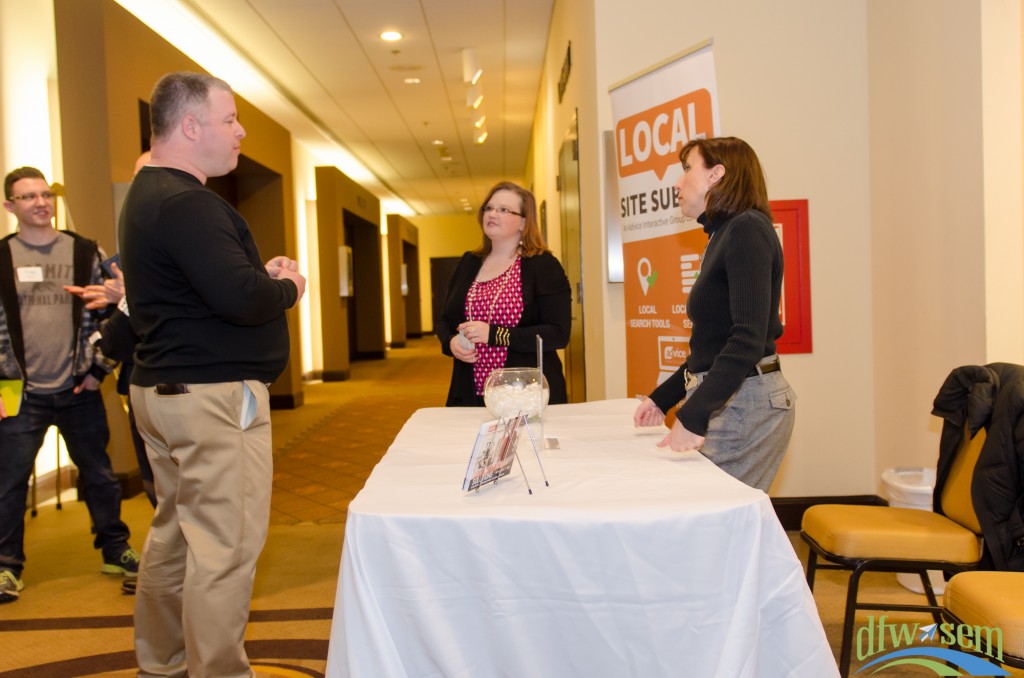 Lissa Duty and Diana Wells of DFWSEM Sponsor Advice Interactive talks with Brian Reagan