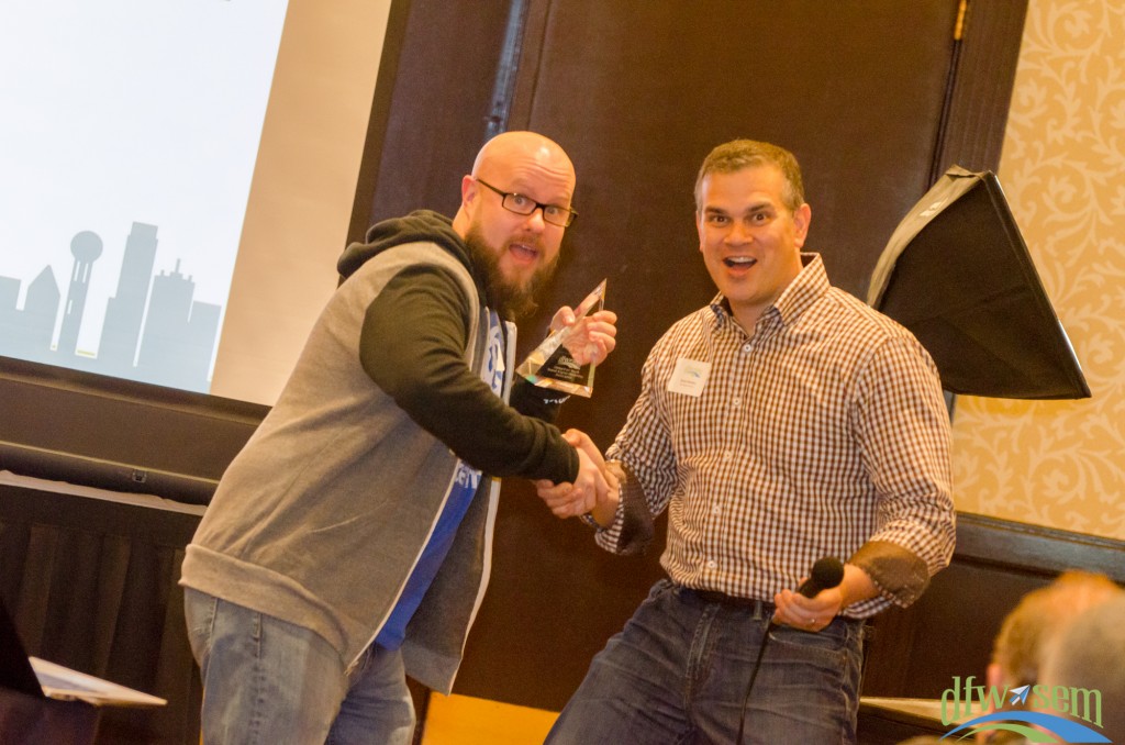 01.21.2015 - Greg Gifford Receives the 2014 Churchil Award Presented by Brian Medina - DFWSEM