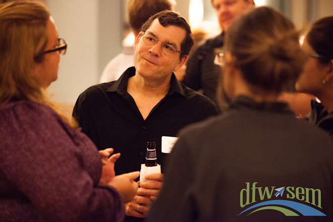 Brad happily answered questions after his presentation.