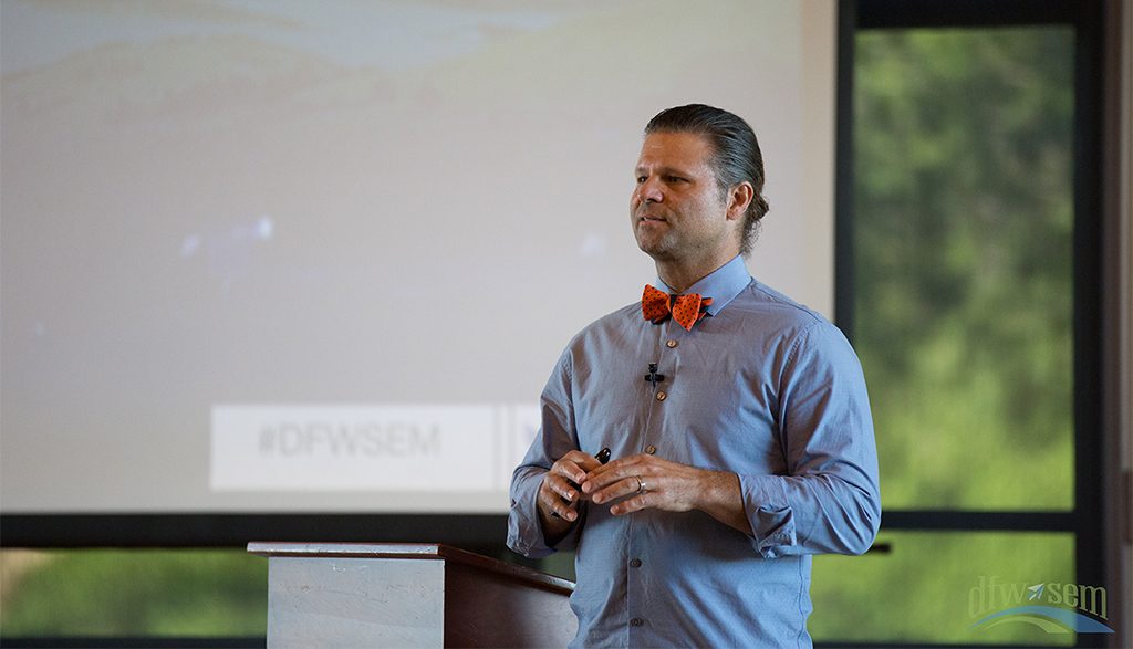 Mike Esordi presenting at the July 2017 DFWSEM event.