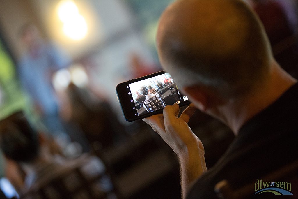 DFWSEM guest trying out one of the tips Mike Esordi shared.